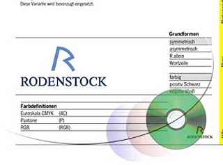 Screenbeispiel Design Manual Rodenstock